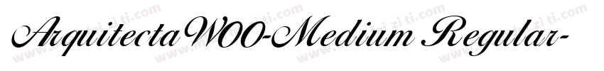 ArquitectaW00-Medium Regular字体转换